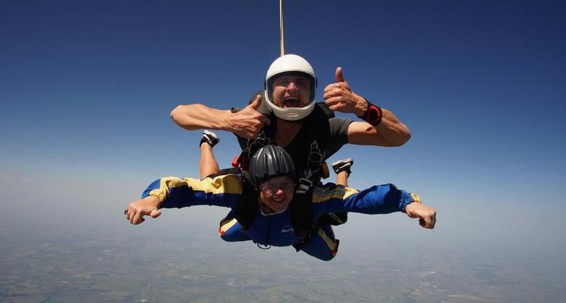 Vicky takes on the skydive