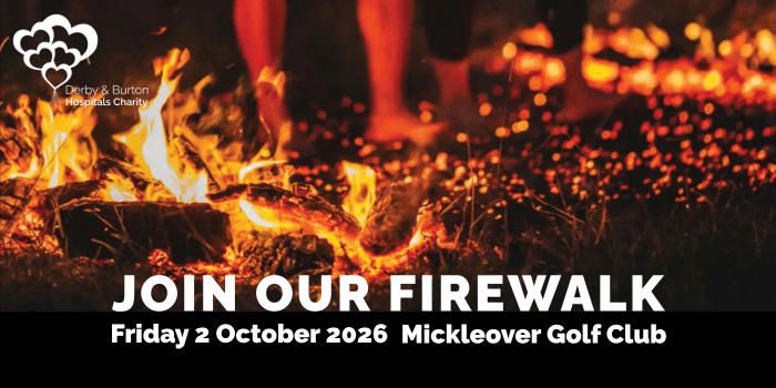 image of firewalk with text join our firewalk